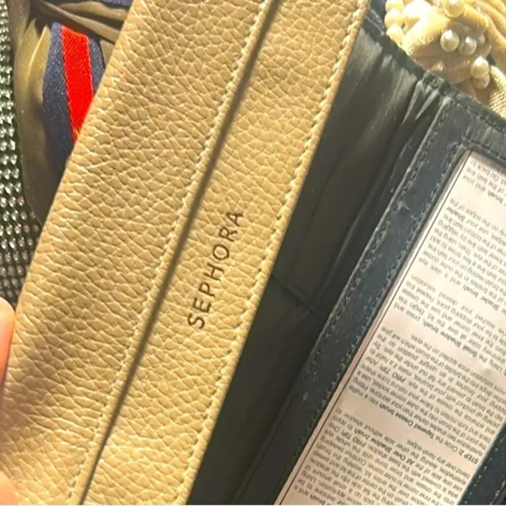Sephora Cream Cosmetic Bag